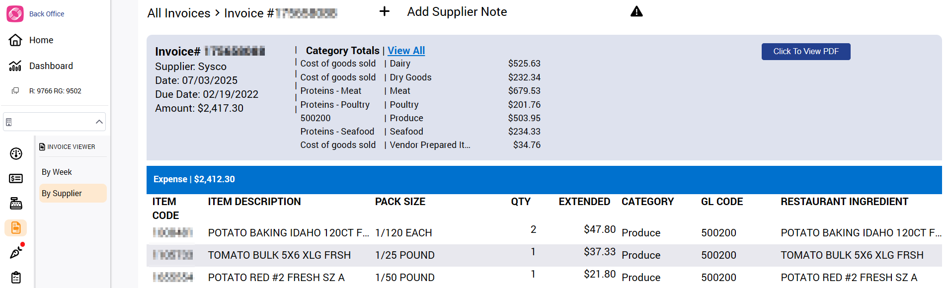 Using the Invoice Viewer – FCM